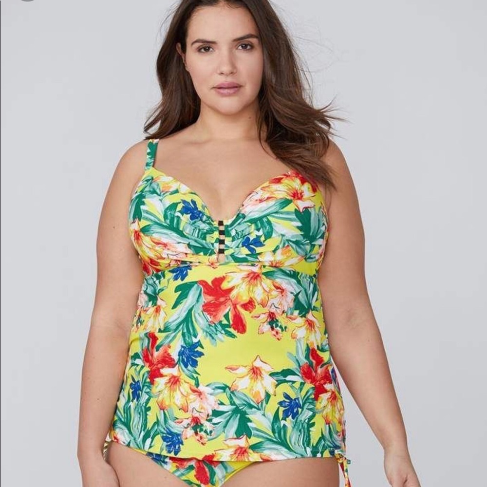 Lane Bryant tropical tankini top
